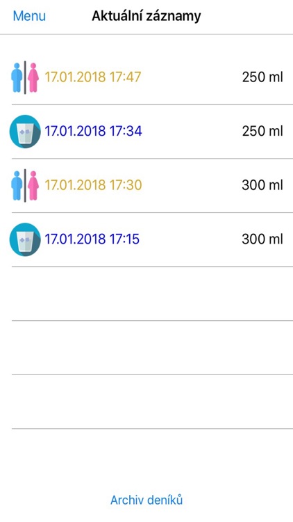 Mikční deník screenshot-3
