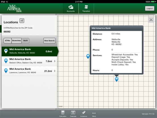iPad Image of Mid America Bank Tablet