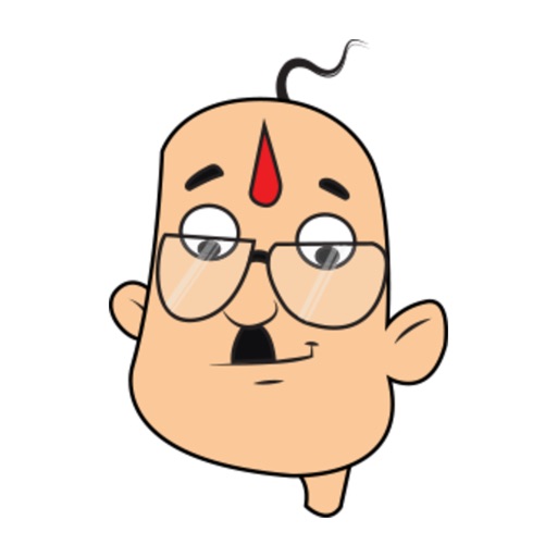 Witty Bald Man stickers icon