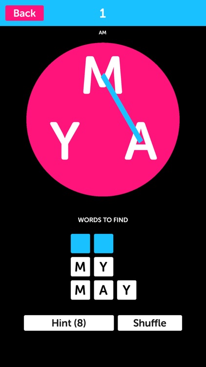 Pink Letters - Word Search Puzzle Game