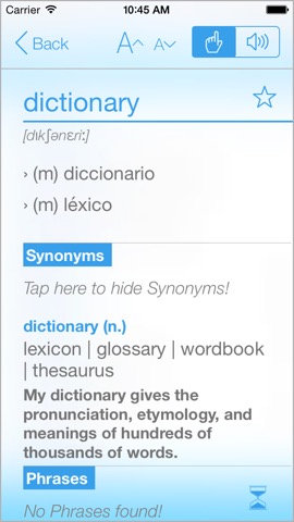 Dictionary Spanish Englishのおすすめ画像2
