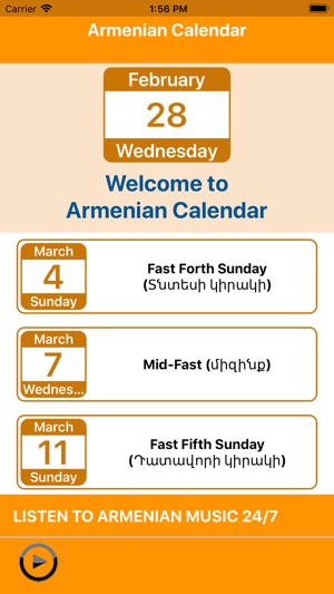 Armenian Calendar US