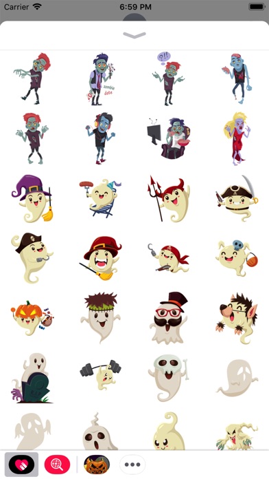 Scary Ghost n Zombie Stickers screenshot 3