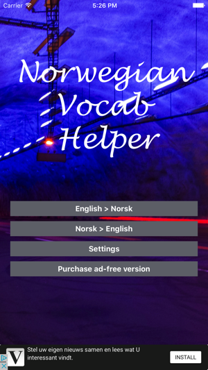 Norwegian Vocab Helper Lite(圖1)-速報App