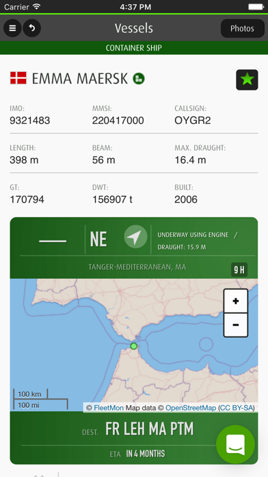 FleetMon Mobile - live ships: AIS vessel tracking and ship finder Screenshot 3
