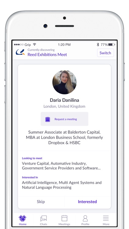 Reed Exhibitions - Meet App