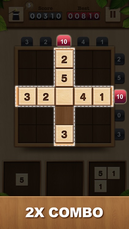 TENX - Wooden Number Puzzle