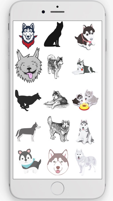 Siberian Husky Sticker Pack screenshot 3