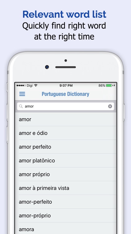 Portuguese Dictionary Elite screenshot-1