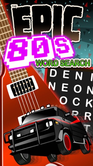 Epic 80s Word Search - giant eighties wo