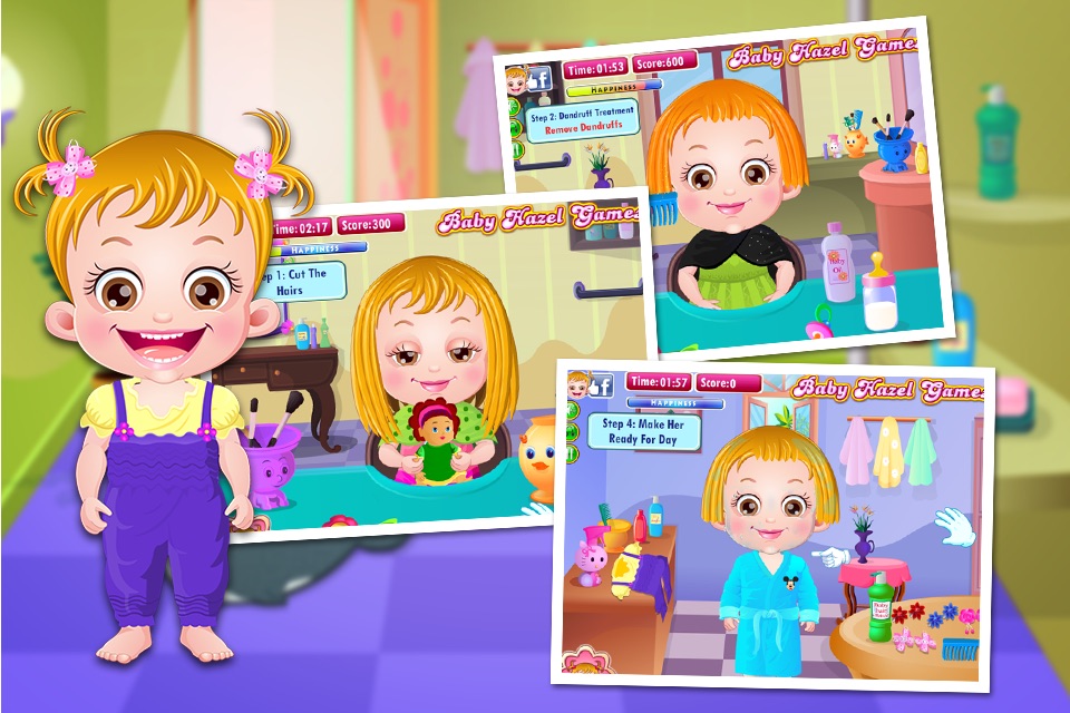 Baby Hazel Hair Care Game screenshot 4