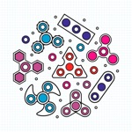 Fidget Spinner App  Stickers