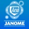 The AcuEdit app allows you to edit Janome embroidery designs on your iPad using Wi-Fi 