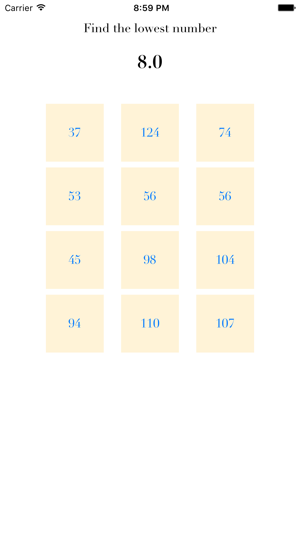 Find Lowest Number