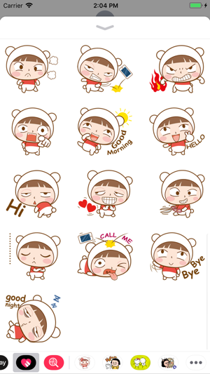 Little Cute Girl Sticker(圖4)-速報App