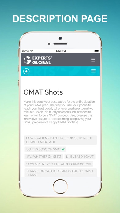 Experts' Global GMAT screenshot 3