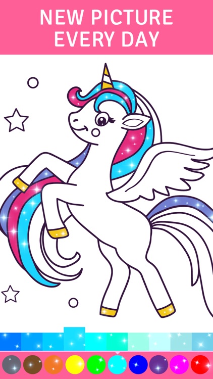 Animated Unicorn Coloring Book