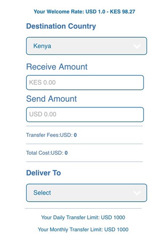 SawaPay - Money to Kenya MPESA screenshot 2