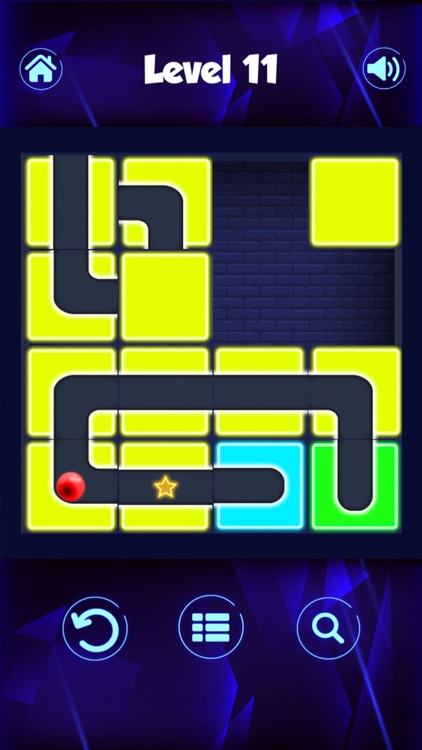 Classic Neon Slide Puzzle Game screenshot-3