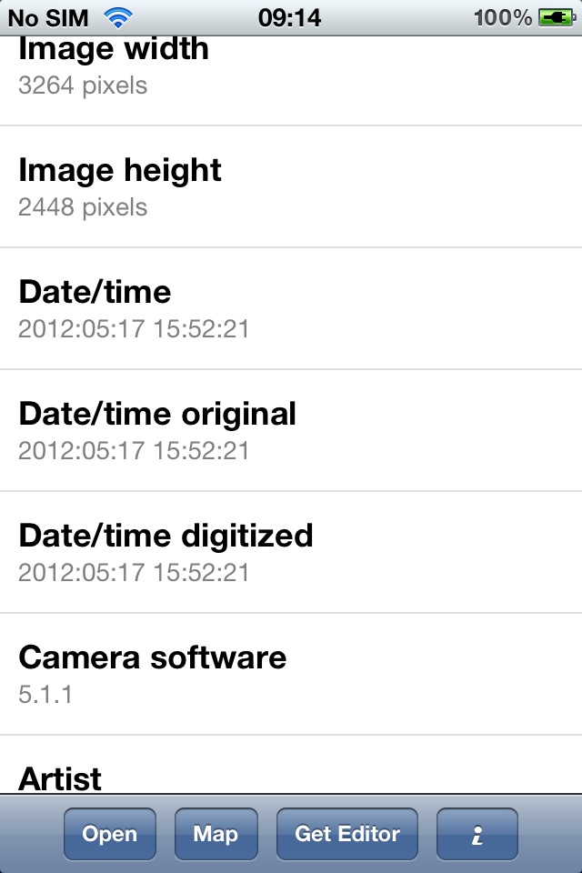 Exif Viewer screenshot 2