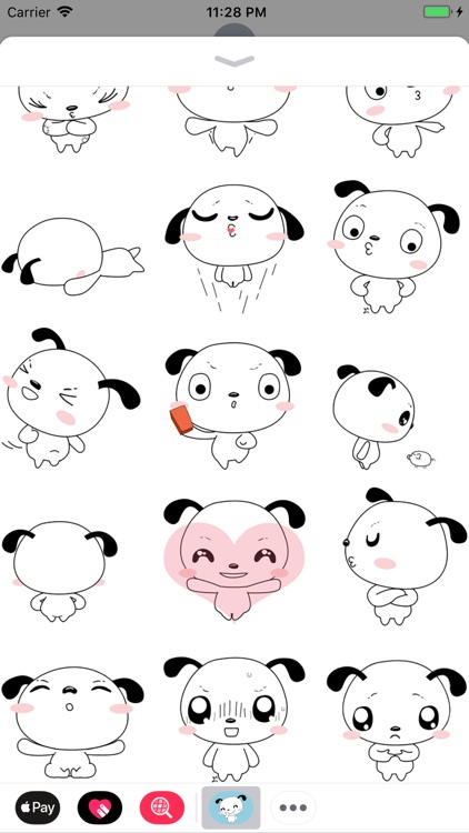 Happy Puppy Animated Stickers