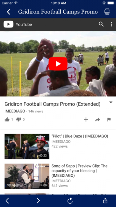Gridiron Gang Football Camps screenshot 2