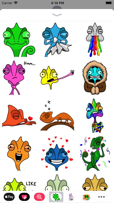 ChameLiz Stickers for iMessage screenshot 2