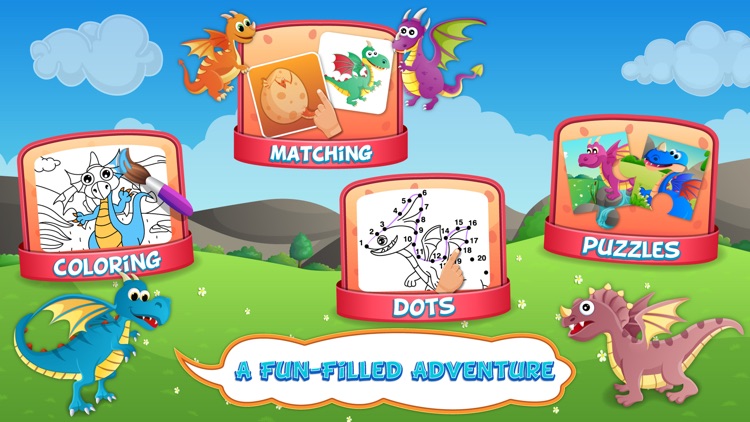 Dragons Activity Center Puzzle Game For Kids screenshot-4