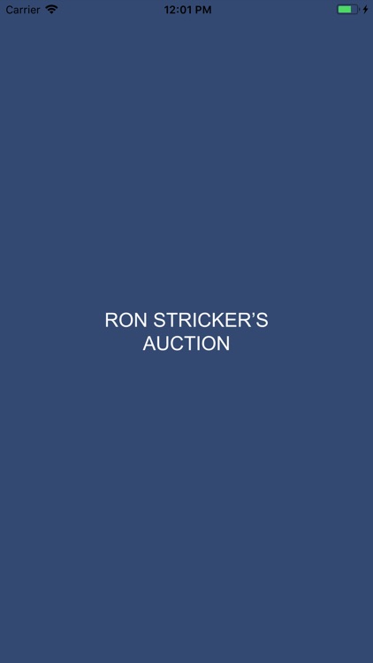 Ron Stricker's Auction