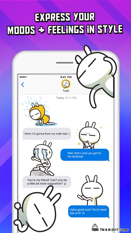 Tuzki Animated Sticker Pack