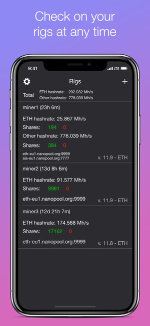 Claymore Miner Monitor