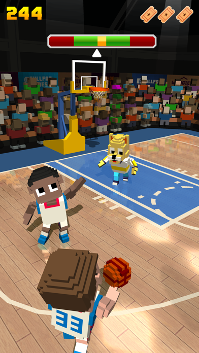 Blocky Basketball - Endless Arcade Dunker Screenshot 2