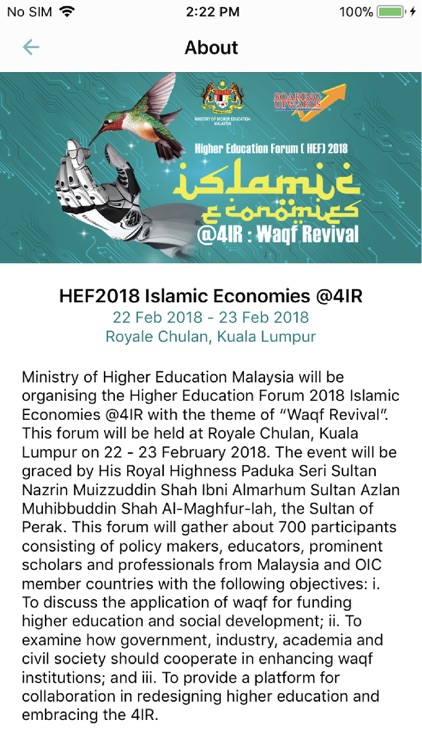 HEF2018 Islamic Economies @4IR