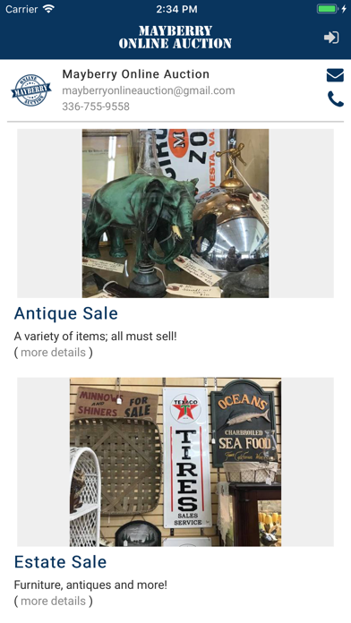 Mayberry Online Auction screenshot 3