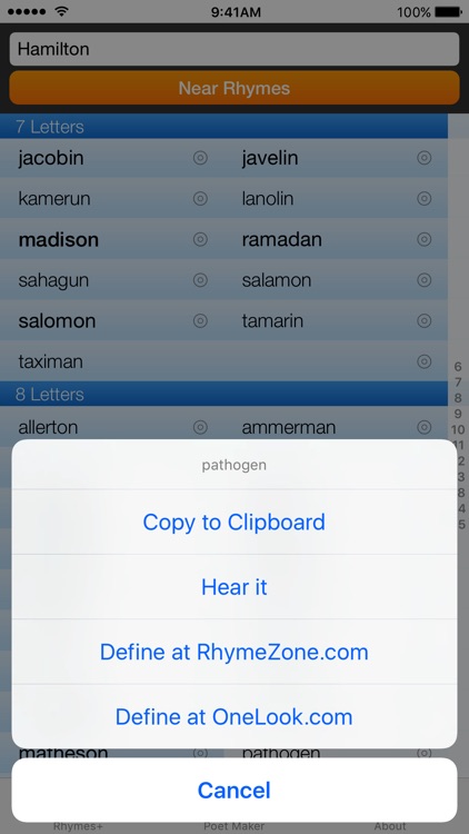 RhymeZone screenshot-3