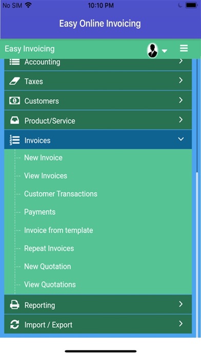 Easy Online Invoicing screenshot 2