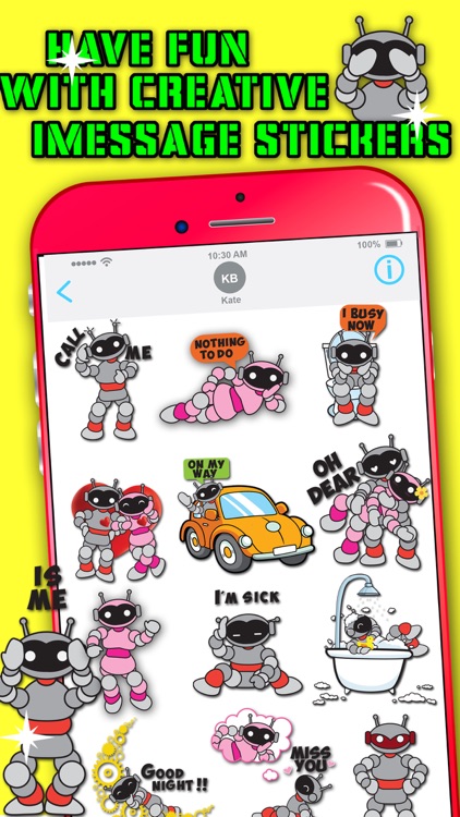 Smart Robot Animated Sticker
