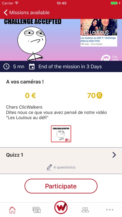 Clic and Walk : Snap & Earn £