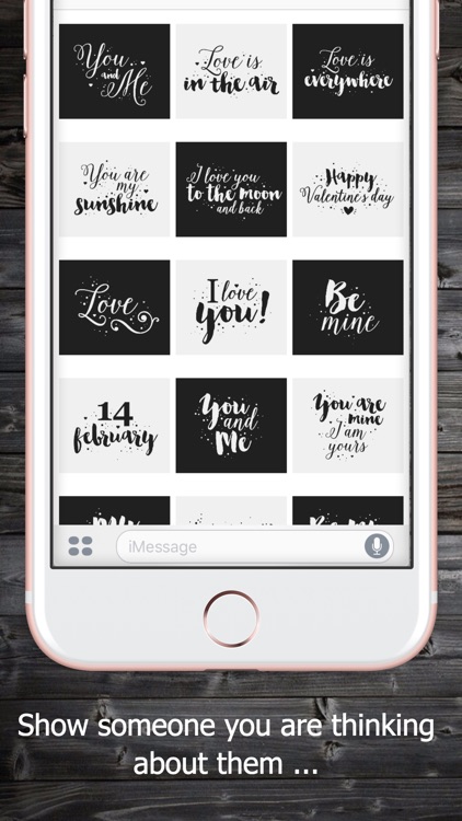 Black & White Love Quotes - Valentines Pack