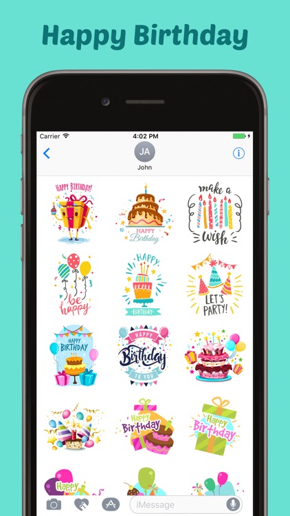 Happy Birthday Stickers Pack for iMessage