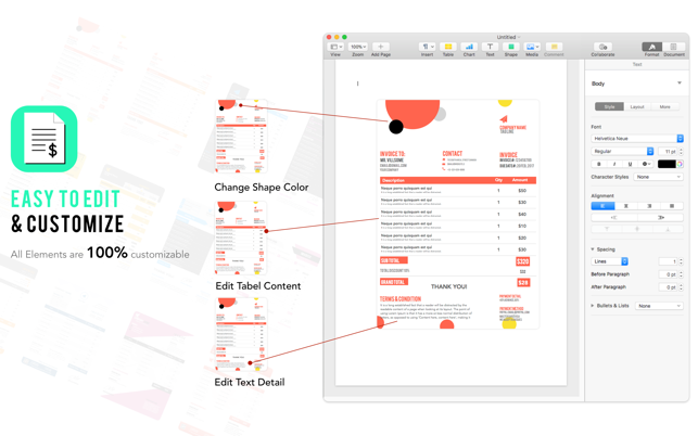 Invoice Templates for Pages(圖4)-速報App