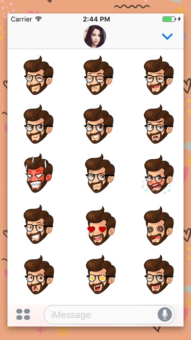 Beard Man : Animated Stickers screenshot 3