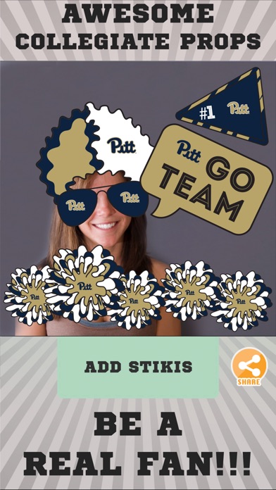 Pittsburgh Panthers Selfie Stickers screenshot 2