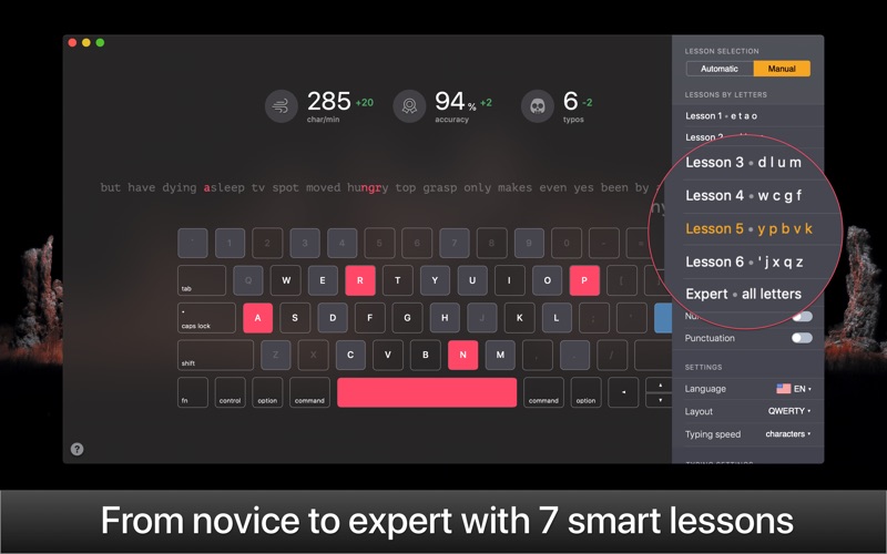 KeyKey — Typing Practice Screenshot 03 d97gdny