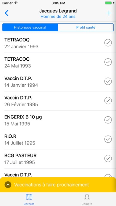 MesVaccins Pro screenshot 2