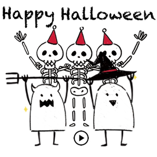 Cute Monsters In Halloween icon