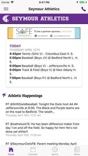 Seymour Athletics(圖2)-速報App