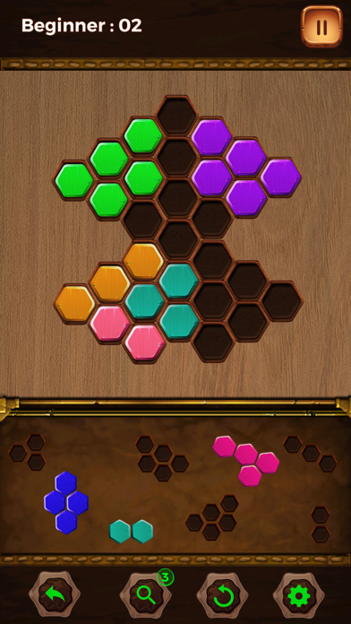 Wood Block Puzzle HEXA screenshot 3