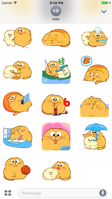 Animated Fat Cat Stickers screenshot 3