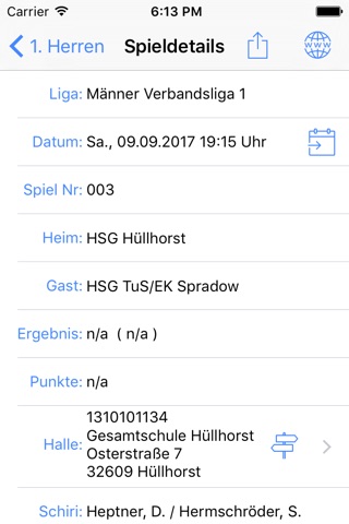 HSG Hüllhorst screenshot 3